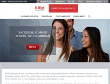 Tablet Screenshot of idrac-business-school.com